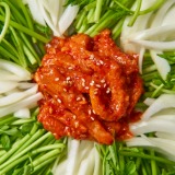 새콤달콤 특제 소스 입은 삭히지 않은 홍어무침, 1kg, 1팩